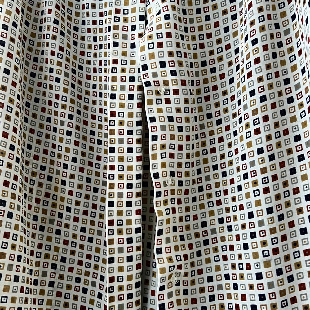 Josephine women’s top plus size 2X 20W geometric blouse lightweight buttons